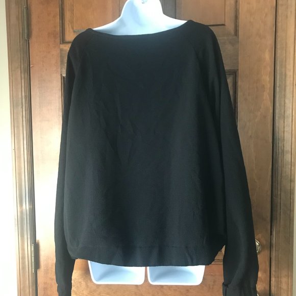 LOFT Navy Blue and Black w/Sparkle Top and Skirt Set XXL - Picture 6 of 11